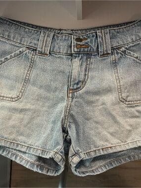 Y2K SO LOW RISE DENIM SHORTS